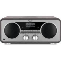 TechniSat DIGITRADIO 602, anthrazit/silber Radio-lecteur CD Internet DAB+, FM AUX, Bluetooth, CD, DAB+, radio internet, MP3, FM, USB, WiFi avec télécommande,