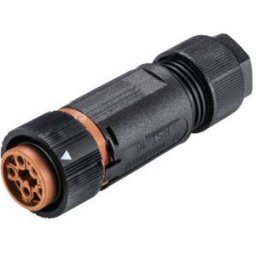 Wieland Electric 46.051.4550.4 Cosse cylindrique mâle femelle, droit Nombre total de pôles: 5 Série (connecteur rond): RST® MINI 1 pc(s)