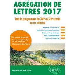 Agrégation de lettres 2017 : tout le programme du XVIe au XXe siècle en un volume jean-michel gouvard Ellipses