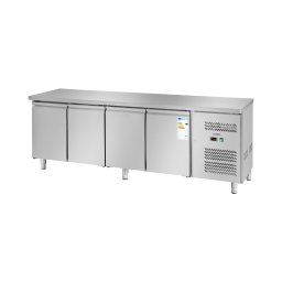 Table réfrigérée - 450 l - 4 compartiments - 227 x 64 cm - Classe B - Inox - Royal Catering