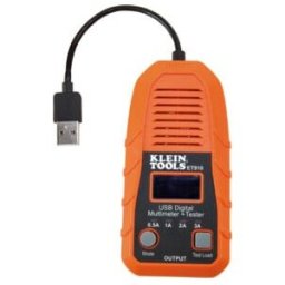 Klein Tools Testeur numérique USB A Tension Courant Capacité LCD (ET910)