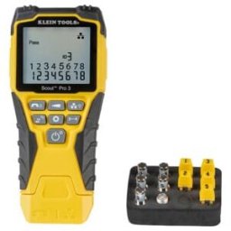 Klein Tools Testeur de câble réseau Scout® Pro 3 Set avec télécommande et adaptateur (VDV501851EU)