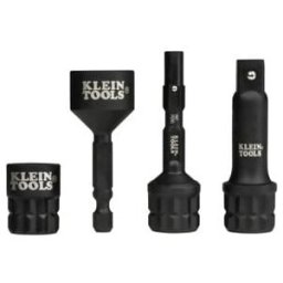 Klein Tools Set d’adaptateurs à douille pour clé à chocs KNECT™ 4 pièces (65KADPM)
