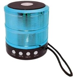Mini Enceinte Bluetooth Portable Smartphone Carte Micro Sd Kit Mains Libres Bleu Rom 16 Go Yonis