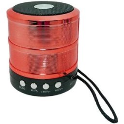 Mini Enceinte Bluetooth Portable Micro Carte Sd Fonction Kit Mains Libres Rouge Rom 16 Go Yonis