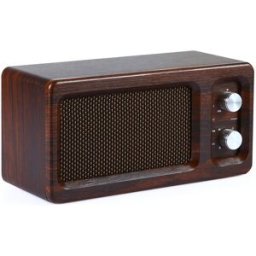Enceinte Bluetooth Bois Puissante 16w Autonomie 3-6h Support Micro Sd Aux U Disk Marron Yonis