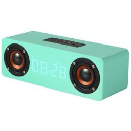 Enceinte Bluetooth Portable Lcd Hauts-parleurs 6w Micro Aux Sd Fm Rom 32 Go Bleu Yonis
