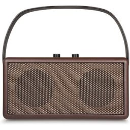 Enceinte Bluetooth Portable 16w En Bois Avec Subwoofer, Support Micro Sd Et Aux Marron Yonis