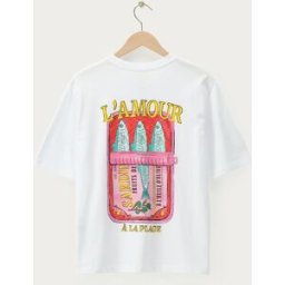 T-shirt blanc "L'amour à la plage" My Jewellery Blanc XS femme