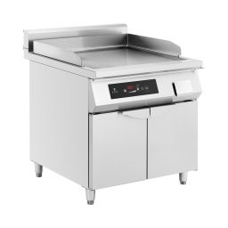 Grill professionnel - Induction - 720 x 610 mm - rainuré et lisse - 10000 W - Royal Catering