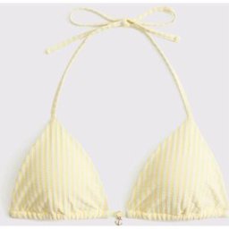 Abercrombie & Fitch Abercrombie & Fitch Halter String Triangle Seersucker Bikini Top