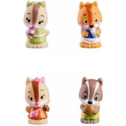 Vulli 4 figurines de la famille NutNut Klorofil