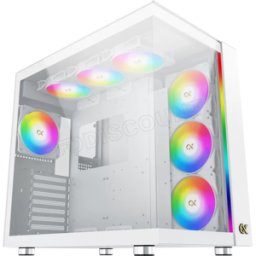Boitier Moyen Tour E-ATX Xigmatek Aqua Ultra Air RGB avec panneaux vitrés (Blanc)