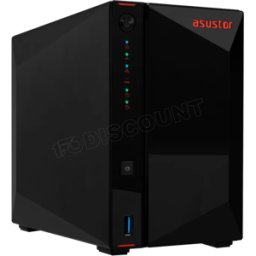 Serveur NAS Asustor Nimbustor 2 Gen2 AS-5402T - 2 baies(Noir)