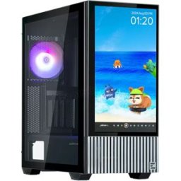 Boitier Moyen Tour E-ATX Zalman Z10 DS RGB LCD avec panneaux vitrés (Noir)