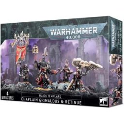 Games Workshop Warhammer 40k - Black Templars Chapelain Grimaldus et sa Suite