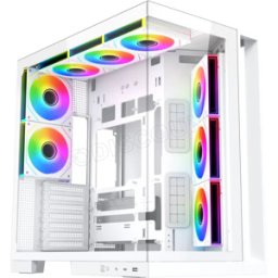 Boitier Moyen Tour ATX Xigmatek Aqua 7 RGB avec panneaux vitrés (Blanc)