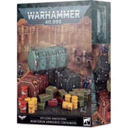 Games Workshop Warhammer 40k - Zone de Bataille Manufactorum : Conteneurs Blindés du Munitorum