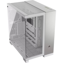 Boitier Moyen Tour E-ATX Corsair 6500X avec panneaux vitrés (Blanc/Argent)