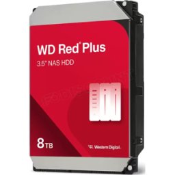 Disque Dur 3,5" Western Digital Red Plus NAS 8To 256Mo - S-ATA 3,5