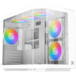 Boitier Mini Tour Micro ATX Xigmatek Cubi M RGB avec panneaux vitrés (Blanc)