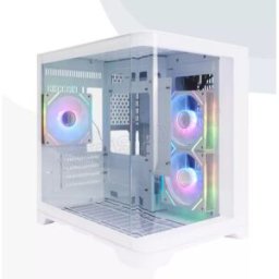 Boitier Mini Tour Micro ATX 1stPlayer UView 5 RGB avec panneaux vitrés (Blanc)