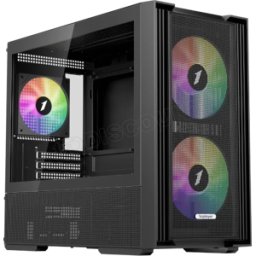 Boitier Mini Tour Micro ATX 1stPlayer AU6 ARGB avec panneaux vitrés (Noir)