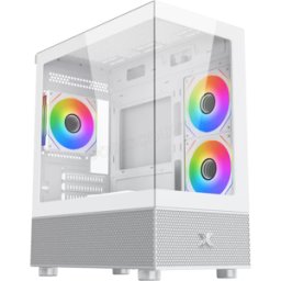 Boitier Micro Tour ATX Xigmatek Alphard M RGB avec panneaux vitrés (Blanc)