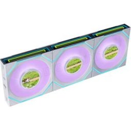 Lian-Li Lot de 3 Ventilateurs de boitier Lian Li Uni Fan SL-Infinity LCD Flex RGB - 12cm (Blanc)