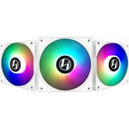 Lian-Li Lot de 3 Ventilateurs de boitier Lian Li ST RGB - 12cm (Blanc)