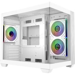 Boitier Mini Tour Micro ATX Cooler Master Elite 481 Wood avec panneau vitré (Blanc)