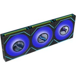 Lian-Li Lot de 3 Ventilateurs de boitier Lian Li Uni Fan SL-Infinity LCD Flex Reverse RGB - 12cm (Noir)