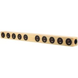 Barre De Son Bluetooth 40w En Bois Avec Télécommande Support Micro Sd Aux Optique U Disk Beige Yonis