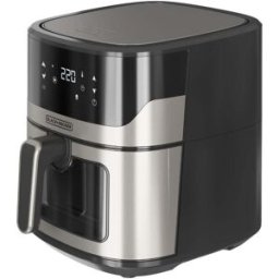 Black & Decker Friggitrice Ad Aria Bxaf8000e 2000w 8 Litri Doppia Resistenza 8 Programmi Display Touch