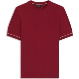 Boss Pull à Manches Courtes Nalon 10278956 Medium Red M Homme