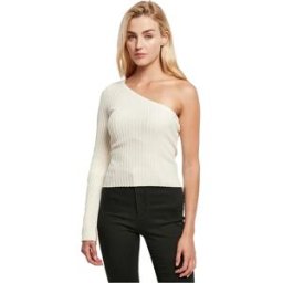 Urban Classics Pull Short Rib Knit White Sand S Femme