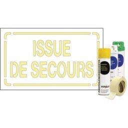 Kit pochoir photolum texte Issue de Secours