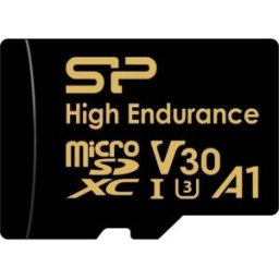 Silicon Power Carte Sd Avec Adaptateur Microsdxc High Endurance 128gb V30 Black One Size unisex