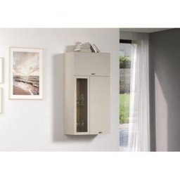 Deladeco Meuble de rangement mural 65 cm moderne cachemire Belinda Cachemire