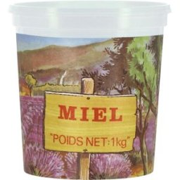 Apiculture.net - Matériel apicole français 240 pots traditionnels décor Lavande 1kg