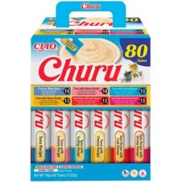 Inaba Nourriture Humide Pour Chats Churu Tuna Mix 14 G 80 Unités Brown One Size
