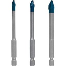 Bosch Jeu De Forets Expert Hard Ceramic Hex-9 5 X 90/6 X 90/8 X 90 Mm 3 Unités Grey One Size