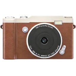 INF Appareil photo numérique compact 4K avec écran rabattable IPS 2.4-inch, zoom numérique 16x, lampe LED et charge Type-C Marron