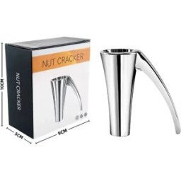 INF Casse-noix entonnoir en alliage de zinc (diamètre intérieur 3,2 cm) - multi-tailles avec poignée ABS, nettoyage facile