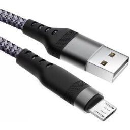 INF Lot de 2 câbles USB vers Android tressés en nylon, charge rapide 6A compatible avec Samsung, Huawei 1 m