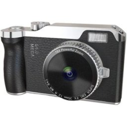 INF Appareil photo numérique à capteur CCD, double objectif HD, zoom optique 16x et écran HD 4-inch Le noir