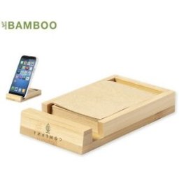 Support Bureau Porte Notes Personnalisé Heinda pas cher bambou