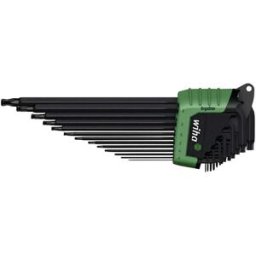 Wiha 36487 TORX® intérieur Jeu de clés mâles coudées T 5, T 6, T 7, T 8, T 9, T 10, T 15, T 20, T 25, T 27, T 30, T 40, T 45 13 pièces