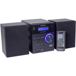 UNIVERSUM MS 300-21 Chaîne stéréo AUX, Bluetooth, CD, DAB+, FM, USB, fonction de charge de la batterie, avec télécommande, avec caisson denceinte, fonction