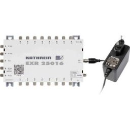 Kathrein EXR 25016 Commutateur multiple SAT Entrées (commutateur multiple): 5 (4 SAT/1 terrestre) Nombre dabonnés: 16 fonction veille, compatible LNB quad